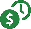 Money symbol to show how you can save money on commercial waste removal